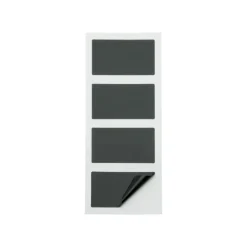 8 étiquettes adhésives rectangulaires ardoise