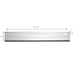 Vide-poche mural métallique en inox avec 6 aimants